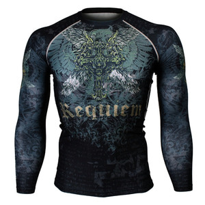 REQUIEM [FX-149] Full graphic compression long sleeve shirt